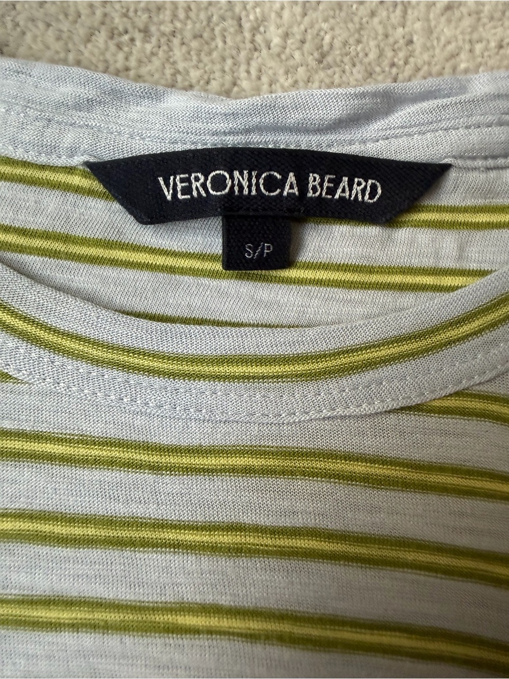 Veronica Beard Johana Striped Wrap-Front Tank - Picture 5 of 7